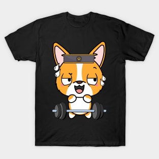 Funny corgi is exercising T-Shirt